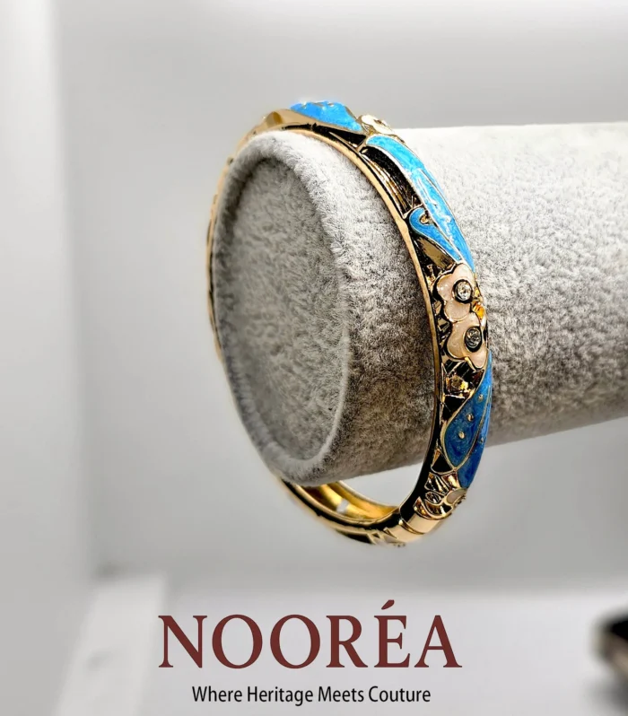 Blue Opal Bloom Bangle