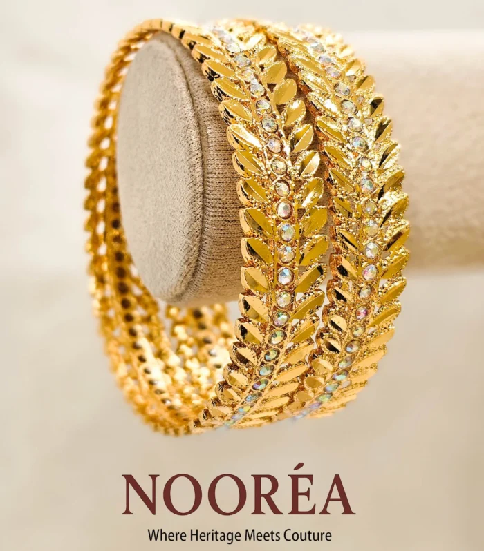 Leafline Sparkle Bangles