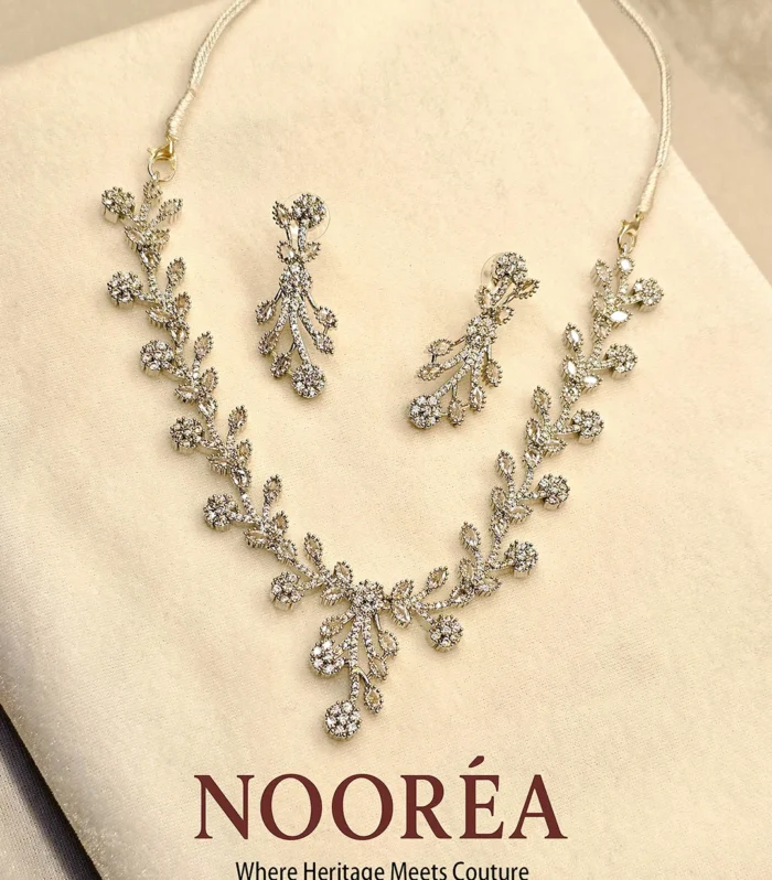 Silver Vine Crystal Set