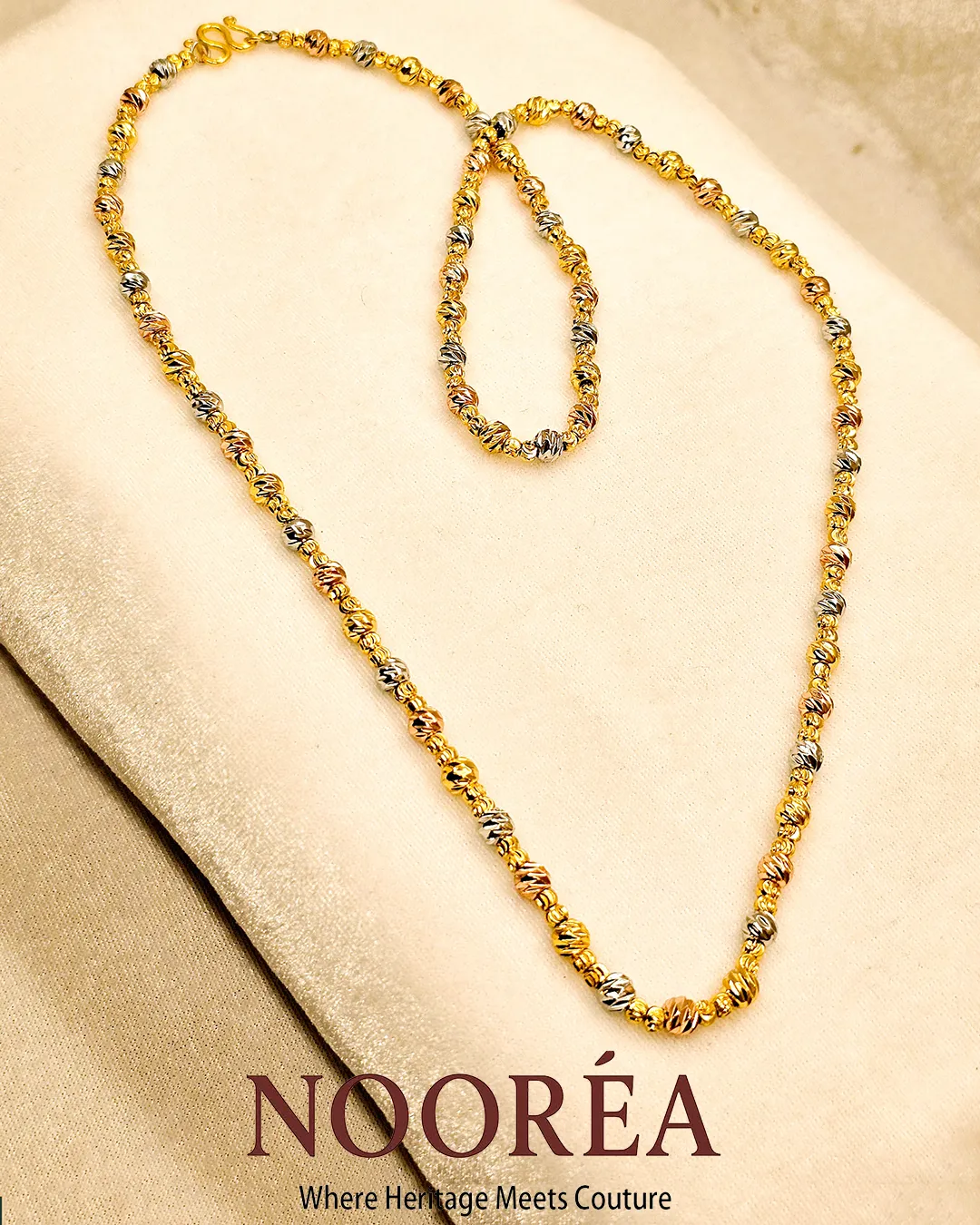 Golden Bead Luxe Chain