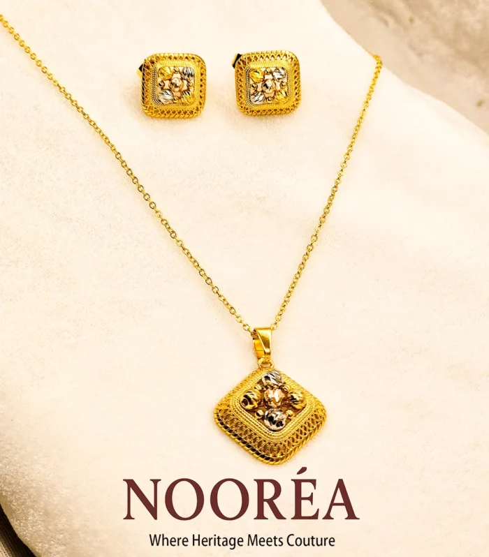 Radiant Square Charm Necklace