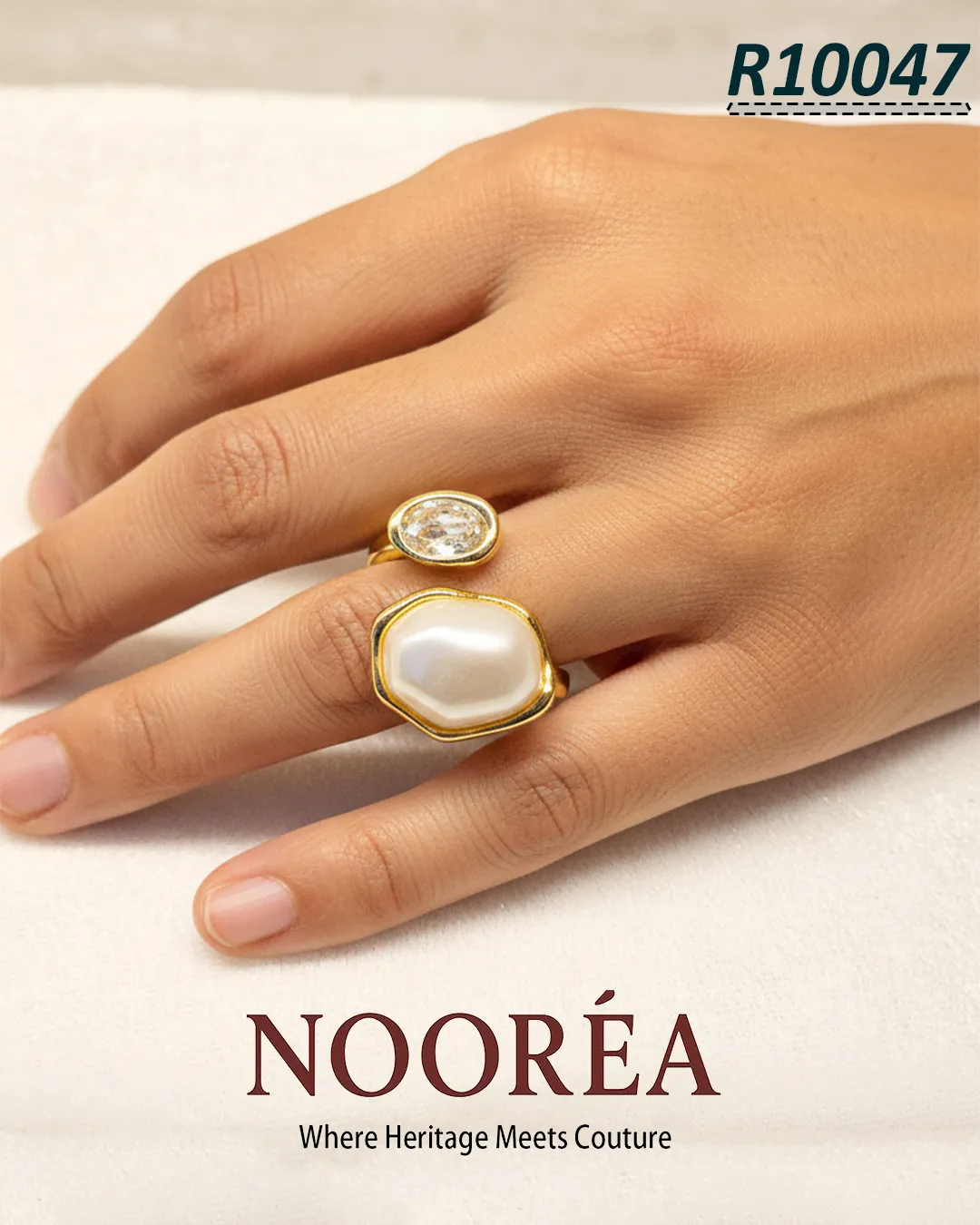 Ivory Drop Duo Ring