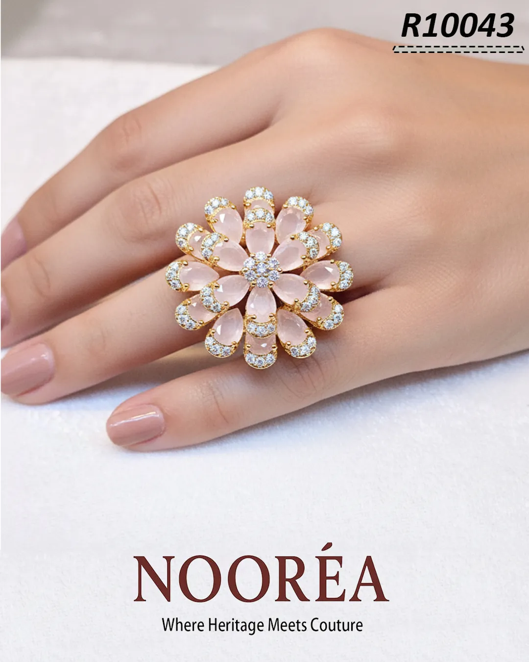 Pearl Petal Radiance Ring