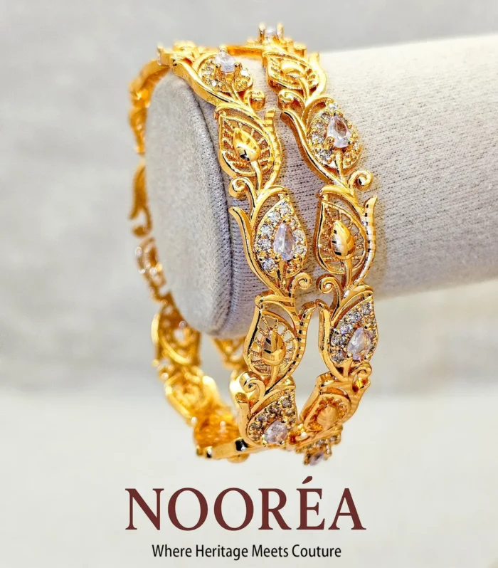 Royal Filigree Crown Bangle