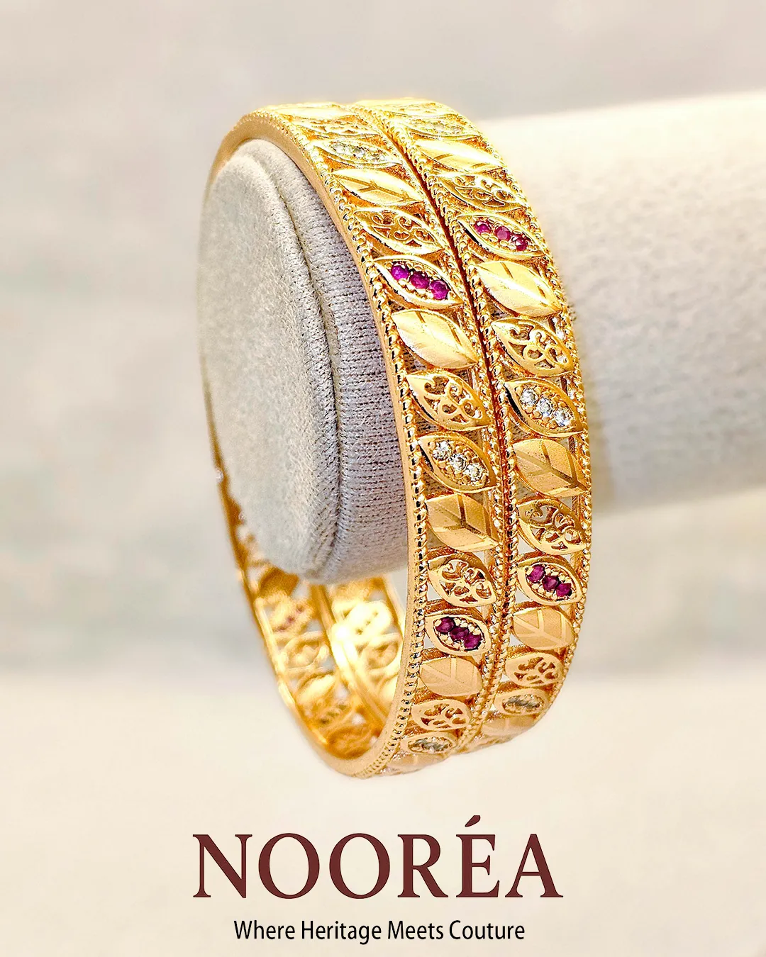 Crimson Line Heritage Bangle