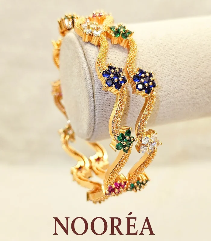 Sapphire Garden Twist Bangle