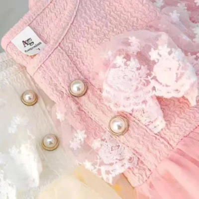 Summer Mesh Contrast Fashion Princess Dress