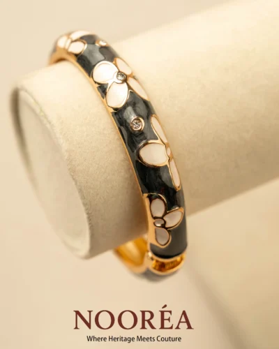 Mystic Charcoal Bloom Bangle
