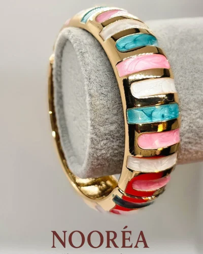 Candy Stripe Open Cuff