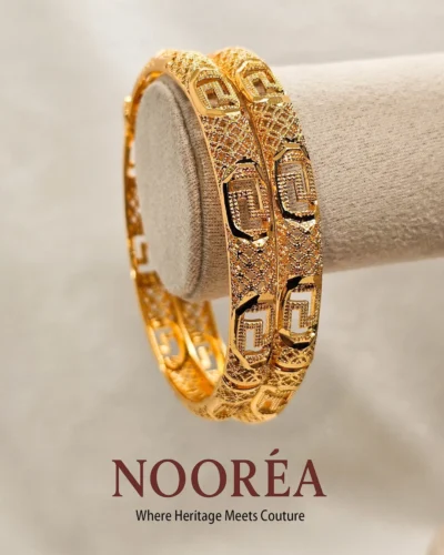 Areej Geometric Gold Bangle