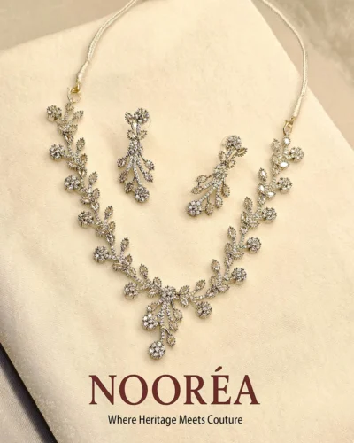 Silver Vine Crystal Set