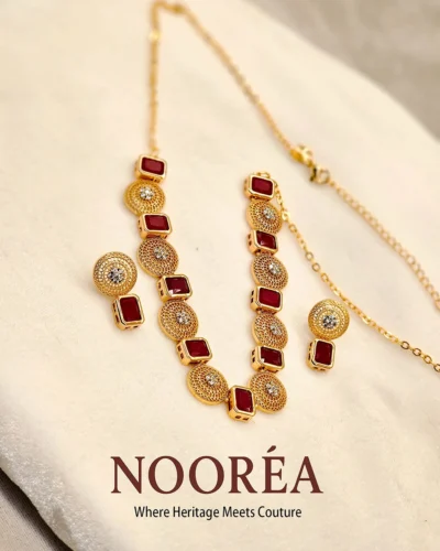 Raktima Ruby Chain Set