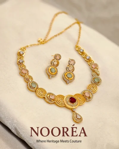 Riwaayat Ruby Necklace Set