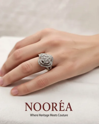 Entwined Halo Ring