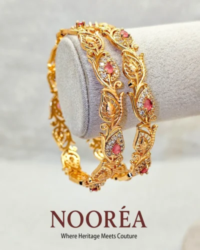 Pink Regal Filigree Bangle