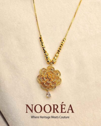 The Sahar Filigree Bloom Luxury – Heritage Necklace in 18 Inches Length